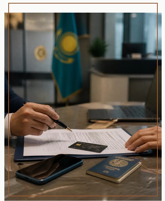 Открытие счета и банковской карты в Казахстане в Нурлате